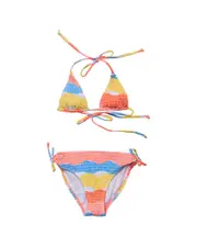 Snapper Rock Good Vibes Triangle Shirred Bikini
