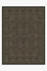 275' x 365' | Machine Washable Runner Rug | Kid & Pet Friendly | Indoor Rug | Bluebell Soft Black Rug by Morris & Co. | Ruggable