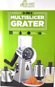 Eco-Chef Multi-Slicer Grater 3 in 1 - New - In the Box 3 Granting Drums