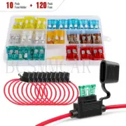 Car Fuse Holder Blade Fuse Mini Small Medium Assortment Kit Auto Accessories