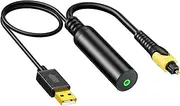 Analog To Digital Sound Adapter 3.5mm To SPDIF Converter For Optical Output 3.5mm USB Converter To Optical Cable