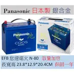 全新 國際牌 PANASONIC N80 N65 日本製造 銀合金 怠速熄火 汽車電瓶 電池