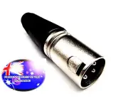 From OZ Quality 3PIN MALE XLR PLUG SOLDER FOR MIXER MICROPHONE CABLE LEAD +F.P!