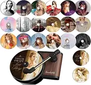 ZHIGOU Car Air Freshener Tablets, 21 Pieces Album Cover Air Freshener With Car Vent Clip Diffuser, Aromatherapy Tablets, Music Lovers