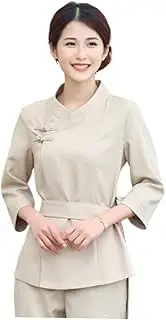 [MERRYHAPY] 1 Set cosmetology kit cape for women para hombres Salon smock Hairdresser cape Haircut smock Working Clothes Beauty Technician Overalls SPA Salon Suit frosted spa suit Nurse