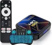 CHROX Android 13.0 TV Box, HK1 RBOX K8S 4GB RAM 64GB ROM RK3528 CPU Quad-Core Cortex-A53 64 Bits BT4.0 Support 2.4/5.0Ghz Dual WiFi 4K 3D Ultra HD H.265 with Wireless Mini Keyboard,2gb+16gb