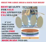 12ps multi stick oval 2 x 4 Tan Cloth Electrode for ALL InTENSity Tens & E-stim