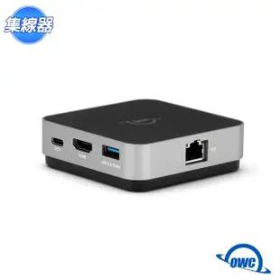 【OWC】USB-C TRAVEL DOCK E(USB-C、USB-A、SD Card、Gigabit 乙太網、HDMI 隨身 USB-C 擴充座)