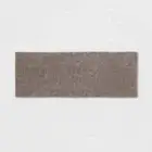 Threshold Cotton Tufted 60x22" Bath Rug Runner Reversible Channel, Light Gray