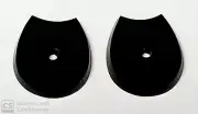 Antique Vintage Horse Shoe or Shield Shape Onyx Drilled Stone 1 stone/order F618