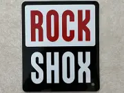 2.5" x 3" Rock Shox Red & Black Mountain Bike Fork MTB Vinyl Decal Sticker