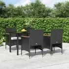 5 Piece Garden Dining Set with Cushions Outdoor Furniture Patio Table Chai 56632