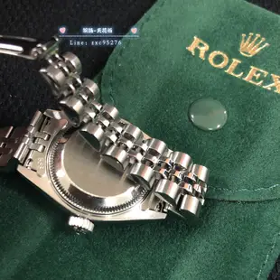 ROLEX 勞力士女腕錶 極新原裝 黑面 經典蠔式系列 自動上鍊腕錶