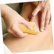 2Pcs Natural Horn Massage Plates Scraping Rods for Facial Massage Comfortable Grip Massaging Tools Durable Guasha Board for and