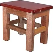 SWOOMEY Solid Wood Stool Space Saving Shoe Changing Stool Multi Use for Plant Stand Footrest Compact Design for Minimal Space Usage Solid Wood Construction