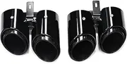 Quad Car Exhaust Tip Systems Nozzle Stainless Steel Compatible For Porsche Panamera 971 2017 2018 2019 2020 2021 2022 2023 Muffler Tip