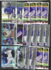 (18) 2017 2018 2019 BOWMAN + CHROME VLADIMIR GUERRERO JR BLUE JAYS MINT ROOKIES