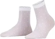 FALKE Women's Dot 15 Denier Dress Socks, Patterned, Sheer, 1 Pair