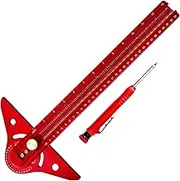 Wood Scribe Tool | Ruler for Woodworking Angle,Aluminum Lightweight High-Precision Adjustable Multifunctional Gauge Ruler for Framing Measuring Layout Marking