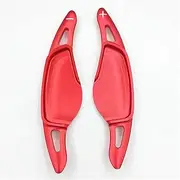 Car Steering Wheel Shift Paddles For18-23 B&MW 5series G30 G38 3series G20 G28 6 7series X5 GT Car Steering Wheel Shifter Styling Accessories Extension Shifters 2PCS HTEOPOEKFR(Red)