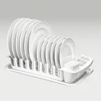 在飛比找PChome24h購物優惠-TESCOMA Clean餐具碗盤瀝水架(白)