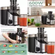 POWERFUL Juice Machine Juicer Extractor Centrifugal Maker Vegetable Fruit 600W