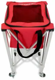 PowerNet Wheeled Ball Caddy Cart for Baseball Softball and Tennis