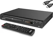 [MEGATEK] Region-Free DVD Player for TV with HDMI, CD Player for Home, Plays All Regions and Formats, USB Port, Durable Metal Housing, Remote, HDMI and RCA Cables Included