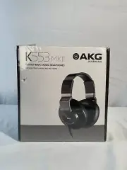 AKG by Harman K553 MKII Black Wired Closed Back Studio Monitoring Headphones