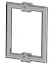 Kartners 1447808-68 8" Double Shower Door Handle POLISHED NICKEL New!