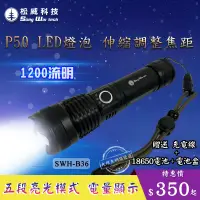 在飛比找蝦皮購物優惠-【松威科技】B36 P50LED晶片燈 1200流明 伸縮調