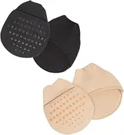 Hoement Forefoot Socks Women Half Palm Socks Anti-slip Sole High Heel Insert Breathable Forefoot Pads for Sandals High Heels
