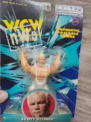 wCw Wrestling Figure Scott Steiner Sanfrancisco Toy Makers New On Card nWo
