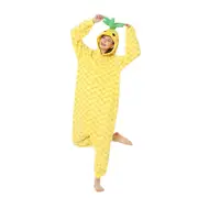 Cartoon Fruit Pineapple Men And Women's Cosplay Costume Sleepwear,adult Onesie Pajamas, One-piece Unisex Homewear M