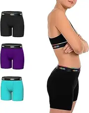 [Woxer] Women’s Boxer Briefs Underwear, Baller 5” High-Waisted Boyshorts Panties Soft Anti-Chafing, No Roll Inseam