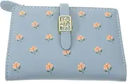 [GAROZATION] Fashionable Floral Decorative Purse Small Wallet for Women Portable Stylish