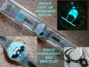 NEW/HTF SWATCH LOOMIE LIGHT GK909C UP OCEAN OF LOVE CRUISE SWATCH WATCH + BONUS