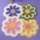 Ultra Soft Bath Mat Rug Daisy Absorbent Door Mat Home Decoration