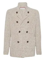 [Brunello Cucinelli] Brunello Cucinelli-Cardigan Doppiopetto-Uomo 50 IT