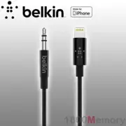 Belkin 3.5mm Audio Cable Lightning Connector 1.8m for iPhone 14 13 MFI-Certified
