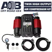 12V 200psi AOB Twin High Output Air compressor Car Tyre Deflator Inflator Ele...