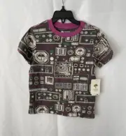 Tucker + Tate X Smithsonian Kids' Graphic Tee Size 4 Gray/Pink New