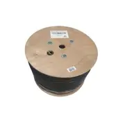 305M Cat6A F Utp Ldpe Solid Core Cable Roll Black