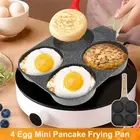 Egg Frying Pan Aluminum 4 Cups Egg Frying Pan Nonstick Mini Egg Cooker wuqnt