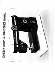 White W600-Kwik-Sew Sewing Machine/Embroidery/Serger Owners Manual Reprint