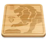 Brisbane Lions AFL Bamboo Cheeseboard Cutting Charcuterie