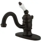Kingston Brass KB340.PL Victorian 1.2 GPM 1 Hole Bathroom Faucet - Bronze