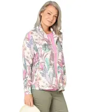 [Fella Hamilton] Oasis Print Zip Up Jacket in Multi