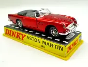 ATLAS DIECAST DINKY TOYS ASTON MARTIN DB5 OPEN CABRIOLET IN METALLIC RED #110