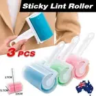 3x Sticky Pet Hair Dust Cleaning Washable Brush Lint Roller Dog Clothes Remover